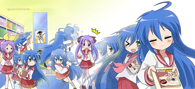 Lucky Star Windows XP anime Izumi Konata wallpaper