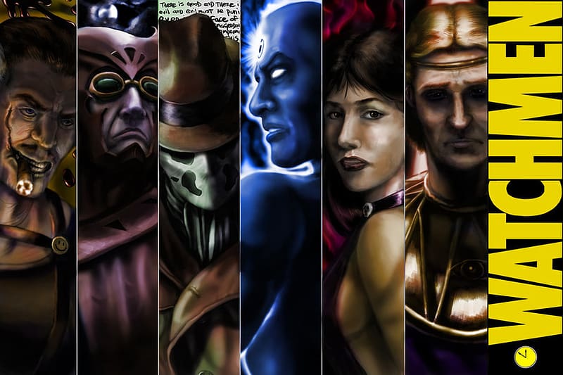 Watchmen, Comics, Doctor Manhattan, Rorschach, Silk Spectre, HD wallpaper