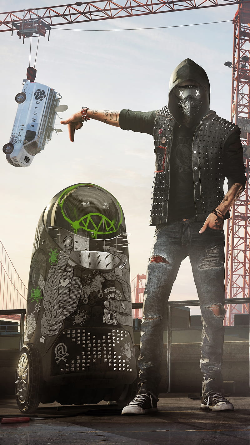 Wrench, character, game, hacker, watch dogs 2, HD phone wallpaper | Peakpx