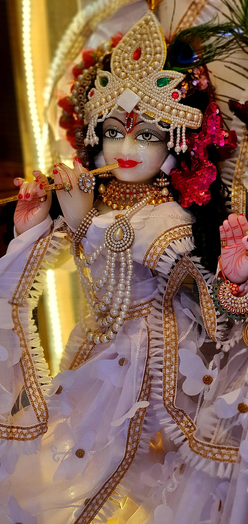 Krishna, kanha, love, beautiful, hindu, white, supreme, hare krishna, god,  home, HD phone wallpaper | Peakpx