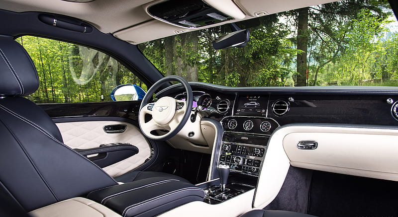 2017 Bentley Mulsanne Speed (Color: Sequin Blue) - Interior , car, HD wallpaper