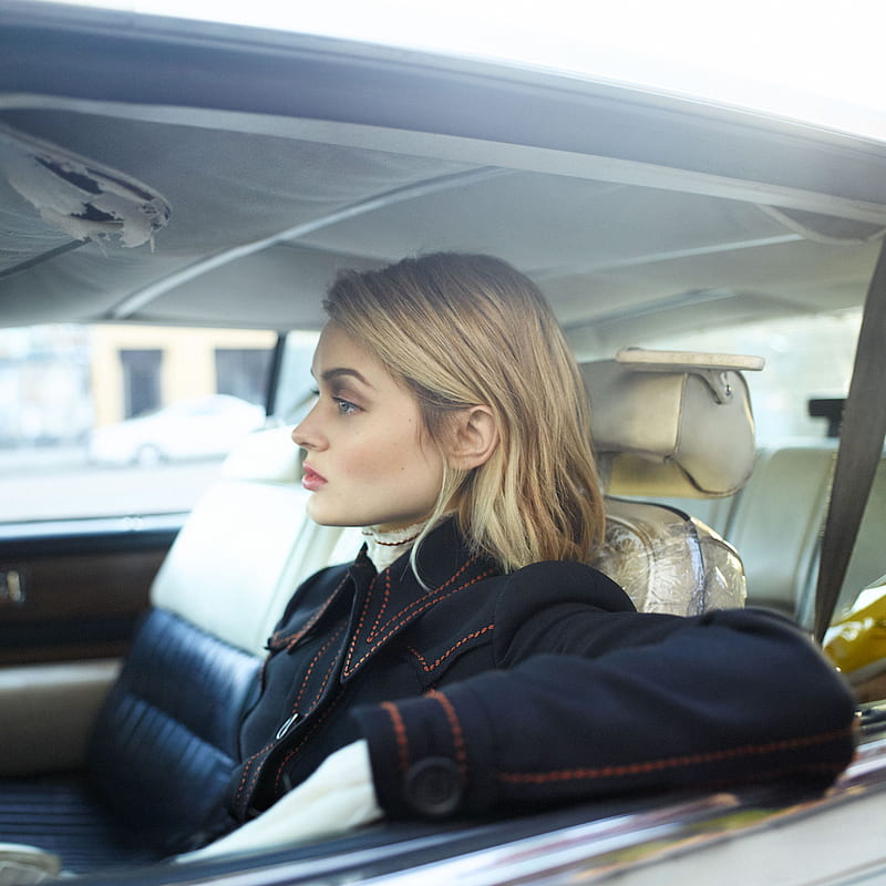 Bella Heathcote, actress, women, inside a car, car interior, blonde, HD phone wallpaper
