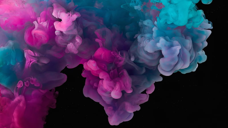 smoke cloud, colorful, vibrant, gradient, Abstract, HD wallpaper