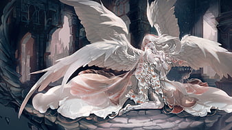 Pin by Branca La on metadinha  Angel wings anime, Angel wings art, Anime