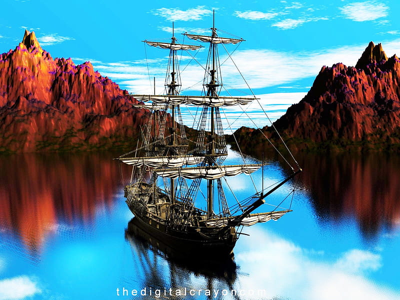 The Old Pirate Ship, boat, old, ship, pirate, HD wallpaper | Peakpx