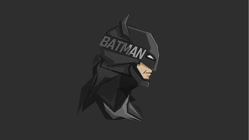 Batman Minimal Facet , batman, superheroes, minimalism, minimalist, artist, artwork, digital-art, artstation, HD wallpaper