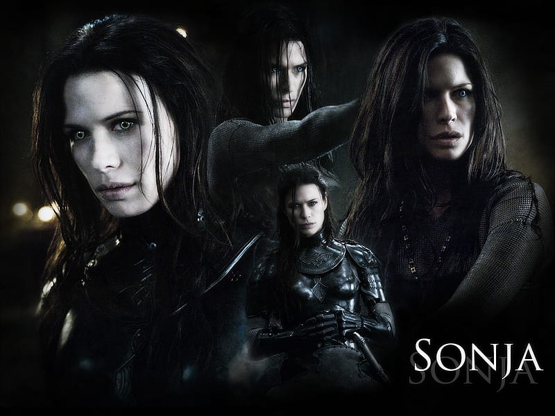Underworld: Rise of the Lycans (2009), poster, underworld, movie, collage, woman, rise of the lycans, fantasy, girl, actress, sonja, Rhona Mitra, HD wallpaper