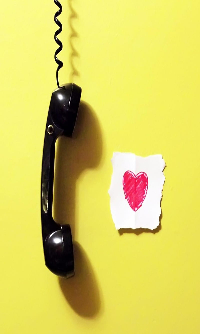 Phone Love, call, heart, talk, HD phone wallpaper