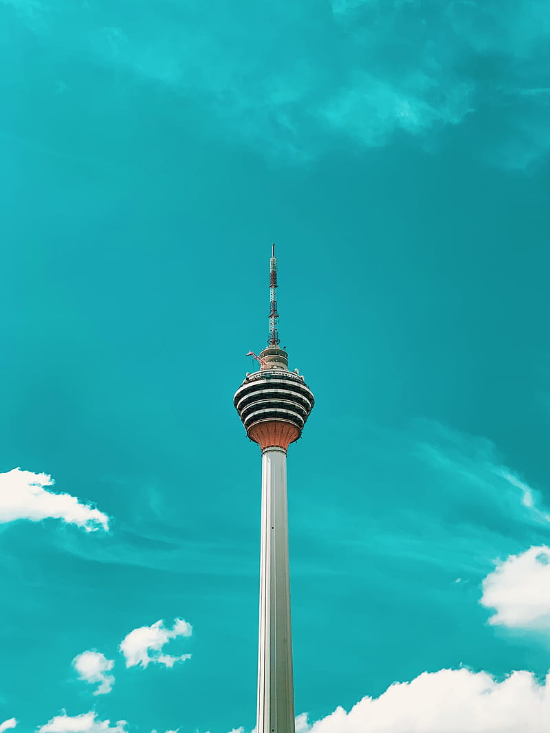 tower, building, architecture, sky, clouds, HD phone wallpaper