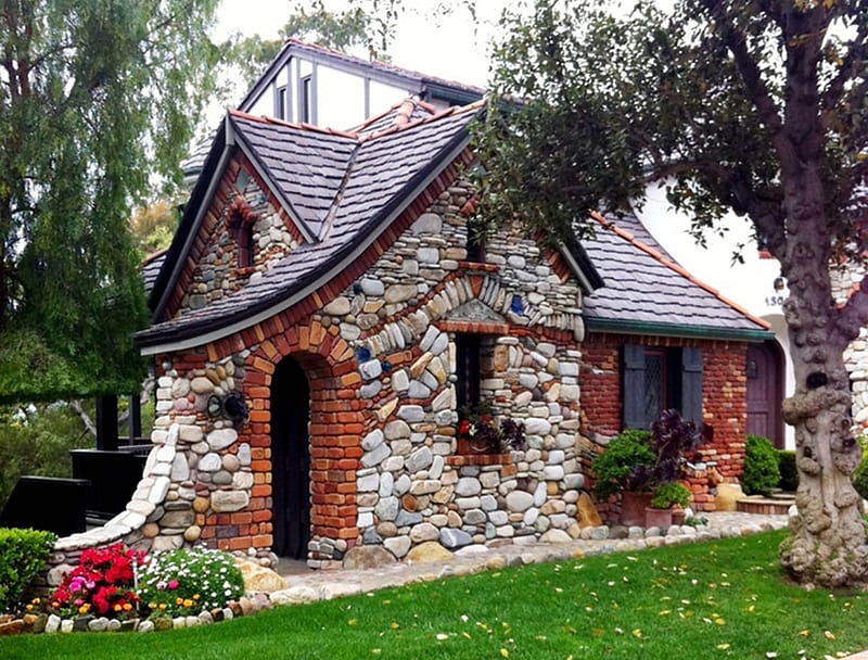 Casa de cuento de hadas, verde, casas, lugar, belleza, naturaleza, cuento  de hadas, Fondo de pantalla HD | Peakpx