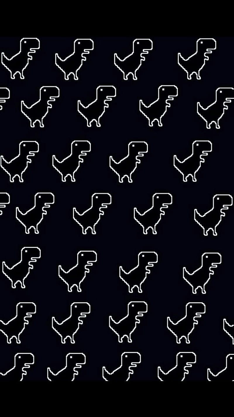 Cute black, dinosaur, HD phone wallpaper