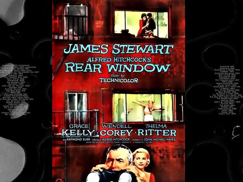 Rear Window03, alfred hitchcock, posters, classic movies, Rear Window, HD wallpaper