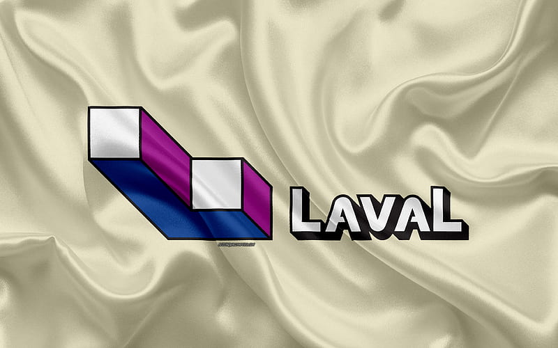 Flag of Laval silk texture, Canadian city, beige silk flag, Laval flag, Quebec, Canada, art, North America, Laval, HD wallpaper