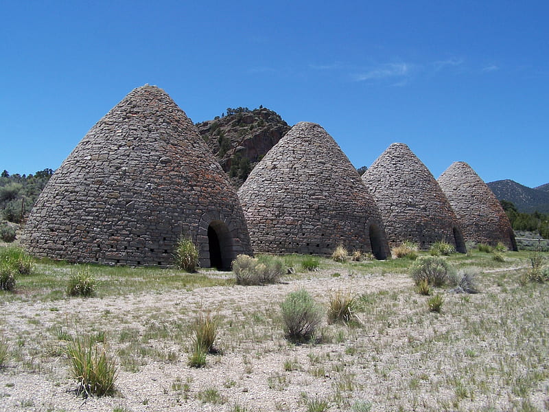 Ward Charcoal Ovens State Park, Educational, Architectural, State Parks, Mining, Historical, HD wallpaper
