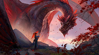 HD wallpaper: dragon, red | Wallpaper Flare