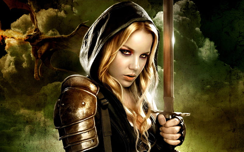 WARRIOR GIRL, warrior, fantasy, girl, sword, HD wallpaper | Peakpx