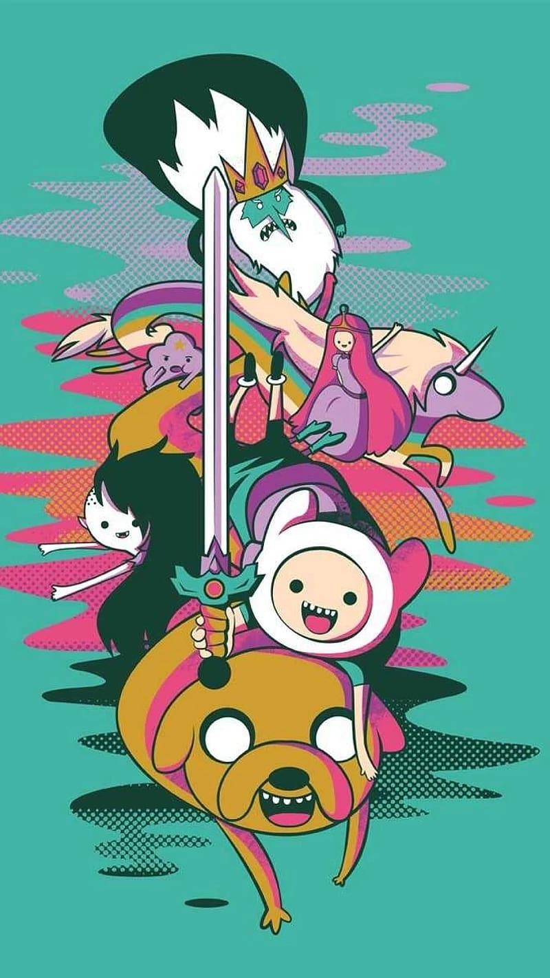 Adventure Time With Sword, adventure time, finn the human with sword, animated, HD phone wallpaper