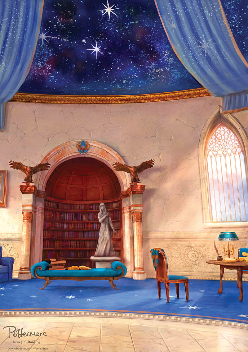 Ravenclaw room, common, harry, potter, ravenclaw, room, HD phone wallpaper