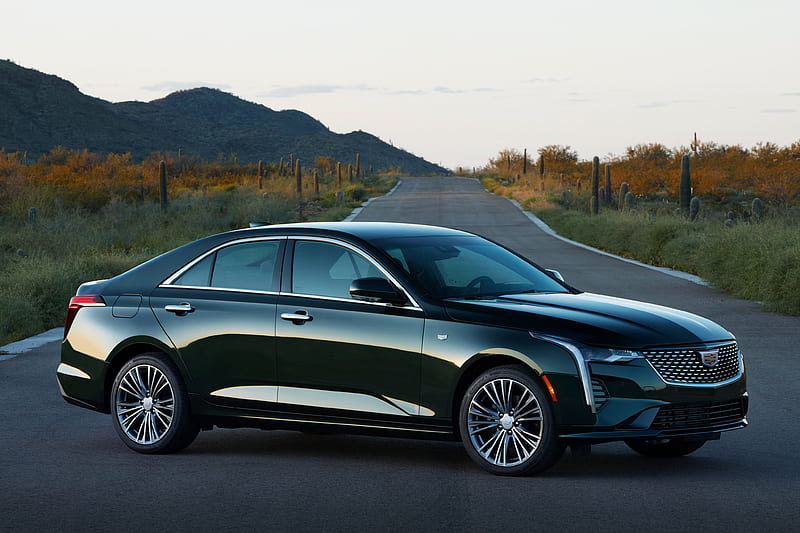 Cadillac, Cadillac CT4, Car, Compact Car, Green Car, Luxury Car, HD wallpaper