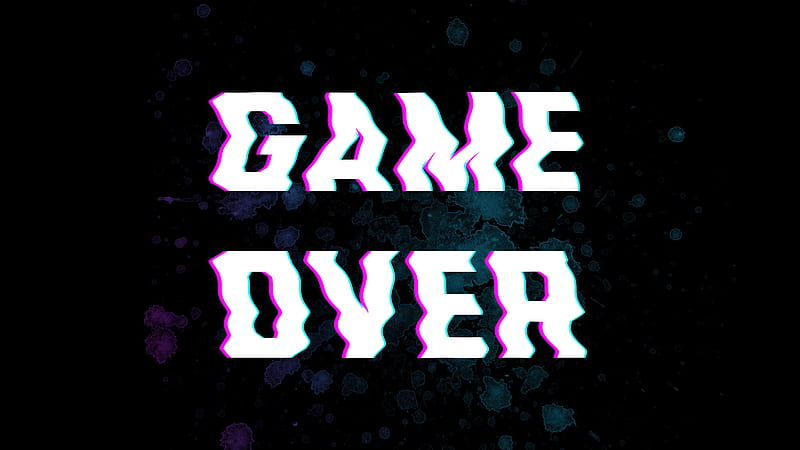 Game Over Typography , game-over, typography, dark, black, HD wallpaper