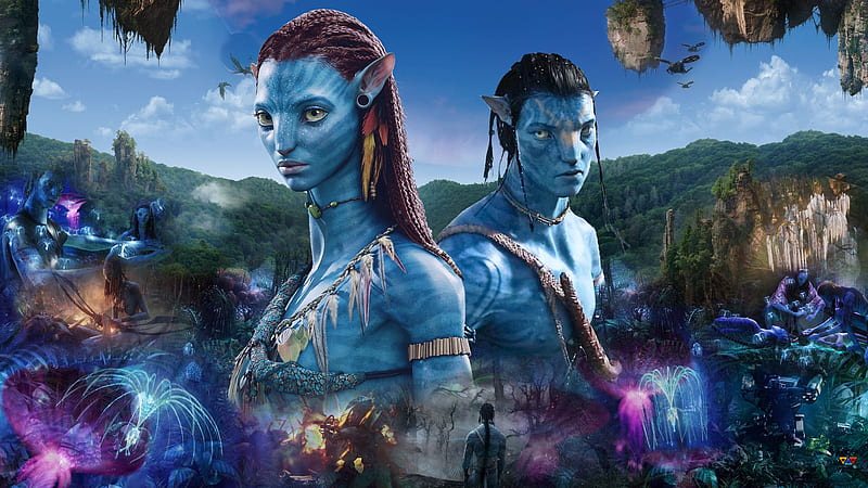 Avatar 2 (2018), poster, fantasy, movie, avatar 2, navi, blue, HD wallpaper