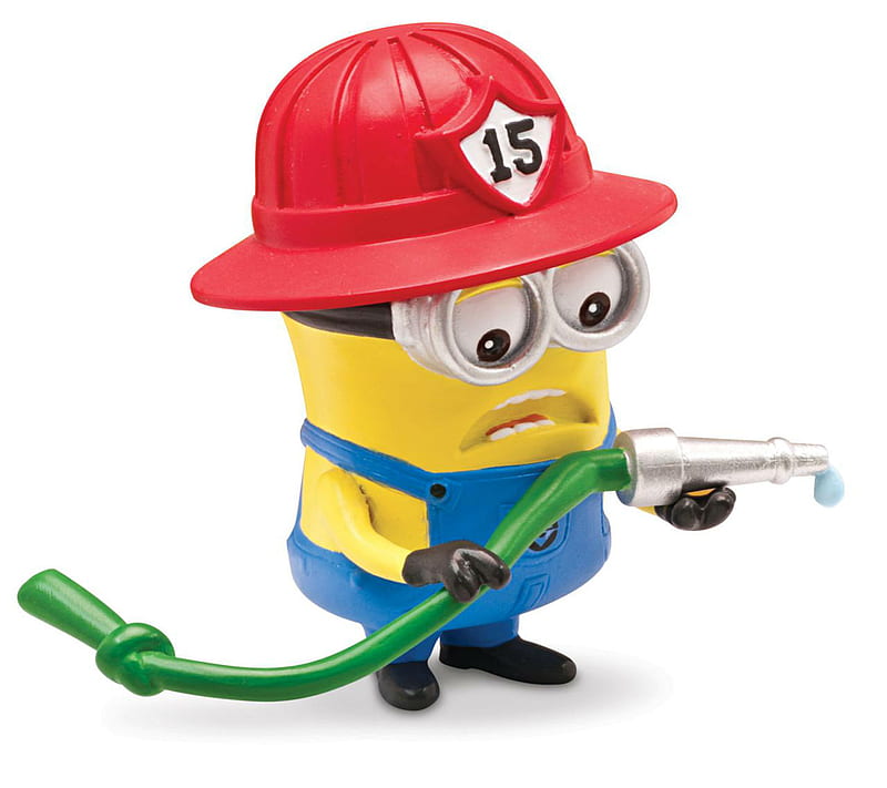 Fireman Minion, 2014, cute, despicable 2 minions, new, nice, year, HD wallpaper