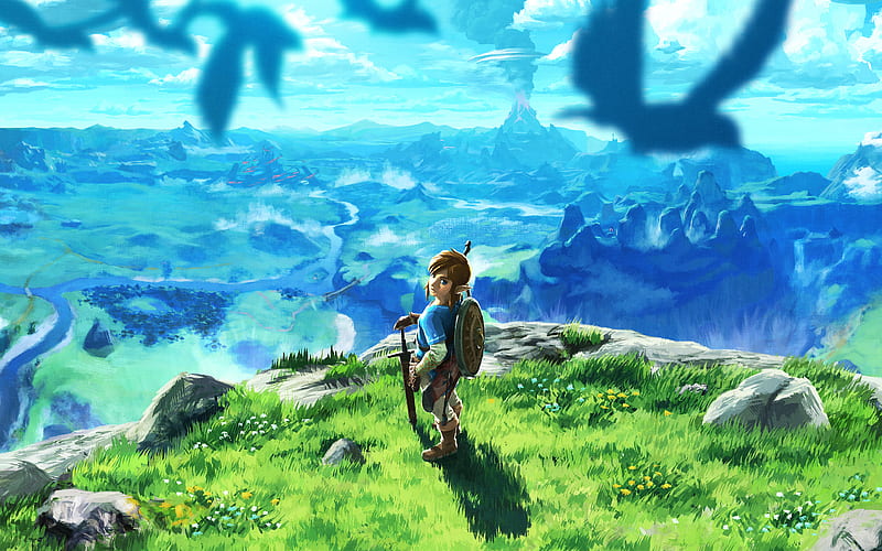 The Legend of Zelda, Breath of the Wild, 2017, poster, new game, fairy world, dragon, characters, HD wallpaper