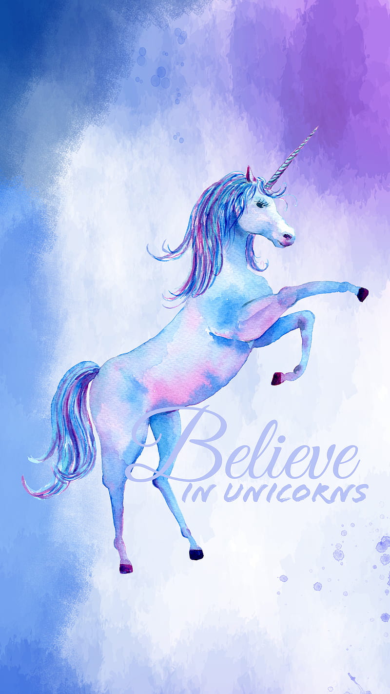 Unicorns, believe, i believe, unicorn, HD phone wallpaper