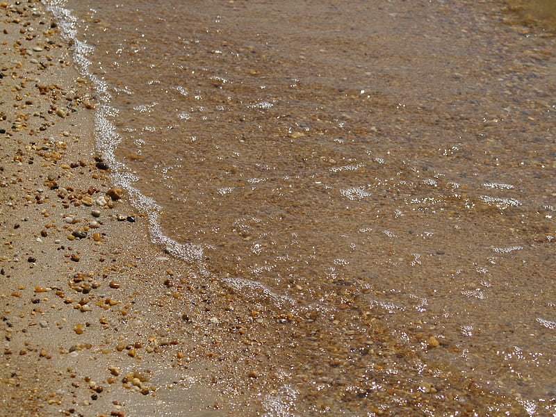 Tide Rolls In and Out Again, beach, tide, sand, water, serenity, summer, solace, HD wallpaper