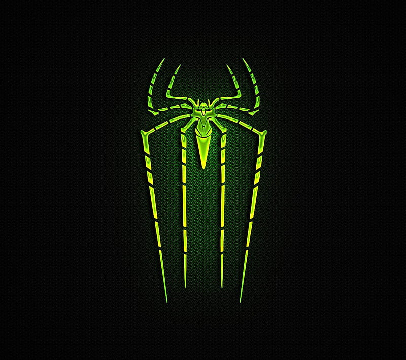 green spider, spiderman logo, spidy, HD wallpaper