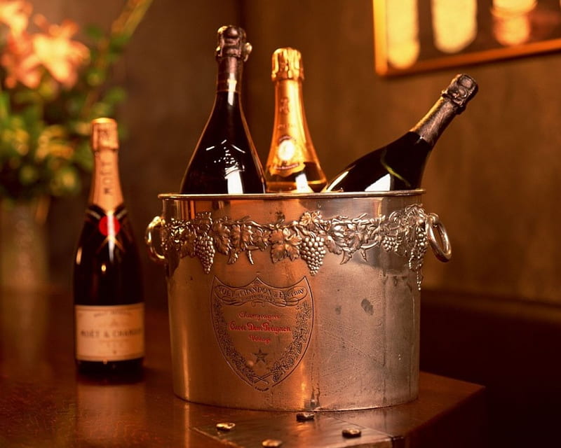 *** CHAMPAGNE ***, champagne, cocktails, bottles, container, HD wallpaper