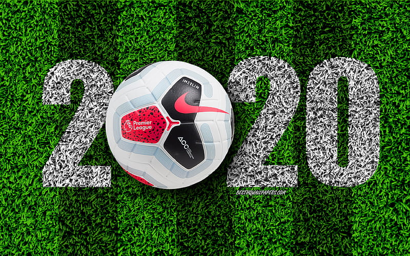 Nike Merlin, 2020 concepts, official Premier League 2020 ball, England, football, 2020, premier league 2019 20 ball, 20th Premier League season, HD wallpaper