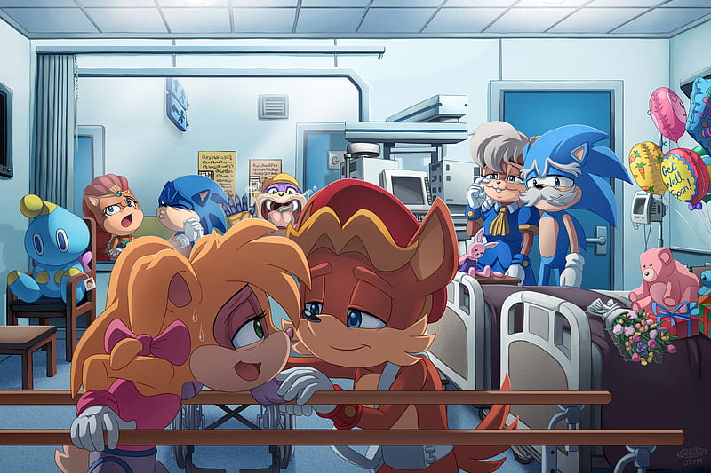 Sonic, Sonic the Hedgehog, Antoine D'Coolette , Bunnie Rabbot , Rotor the Walrus , Sally Acorn , Uncle Chuck, HD wallpaper