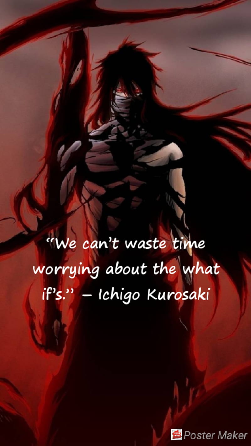 Ichigo, anime, bleach, quotes, saying, games, sword, attack, HD phone wallpaper