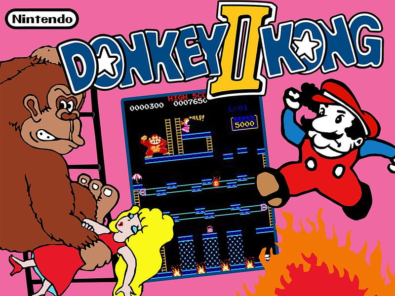 TGDB - Browse - Game - Donkey Kong II: Jumpman Returns, Donkey Kong Arcade, HD wallpaper
