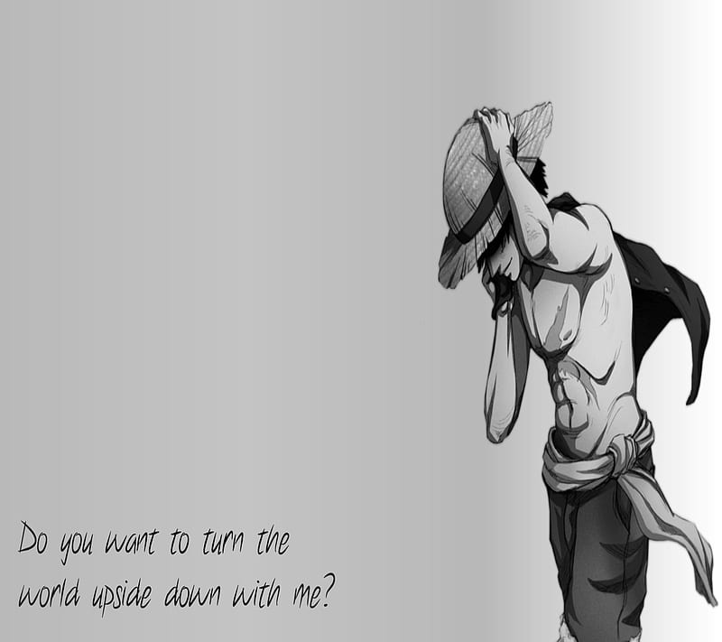 Once Piece, anime, monkey d luffy, note, quote, smile, sreaws, world, HD  wallpaper | Peakpx