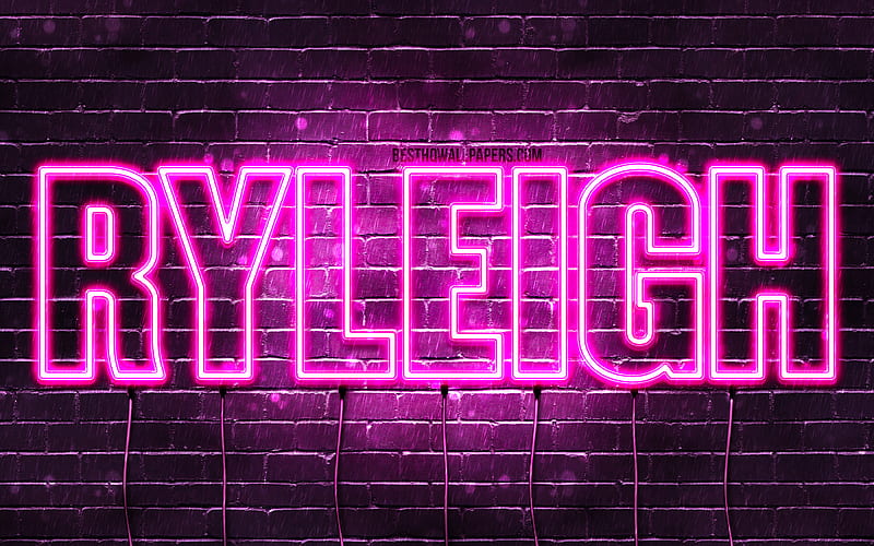 ryleigh-with-names-female-names-ryleigh-name-purple-neon-lights