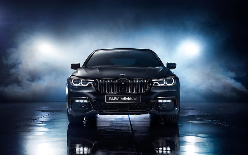 BMW 750i Black Ice Edition 2017 Front, bmw, carros, 2017-cars, HD wallpaper