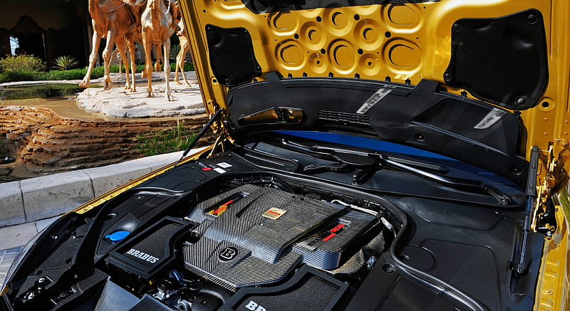 2016 BRABUS ROCKET 900 Desert Gold Edition based on Mercedes-AMG S 65 - Engine , car, HD wallpaper