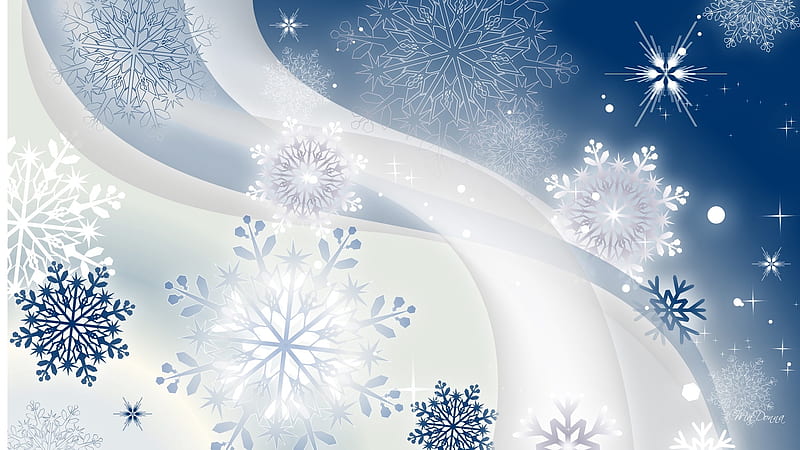 Northeast Wind, snow, wind, snowflakes, Firefox Persona theme, blue, winter, cold, HD wallpaper