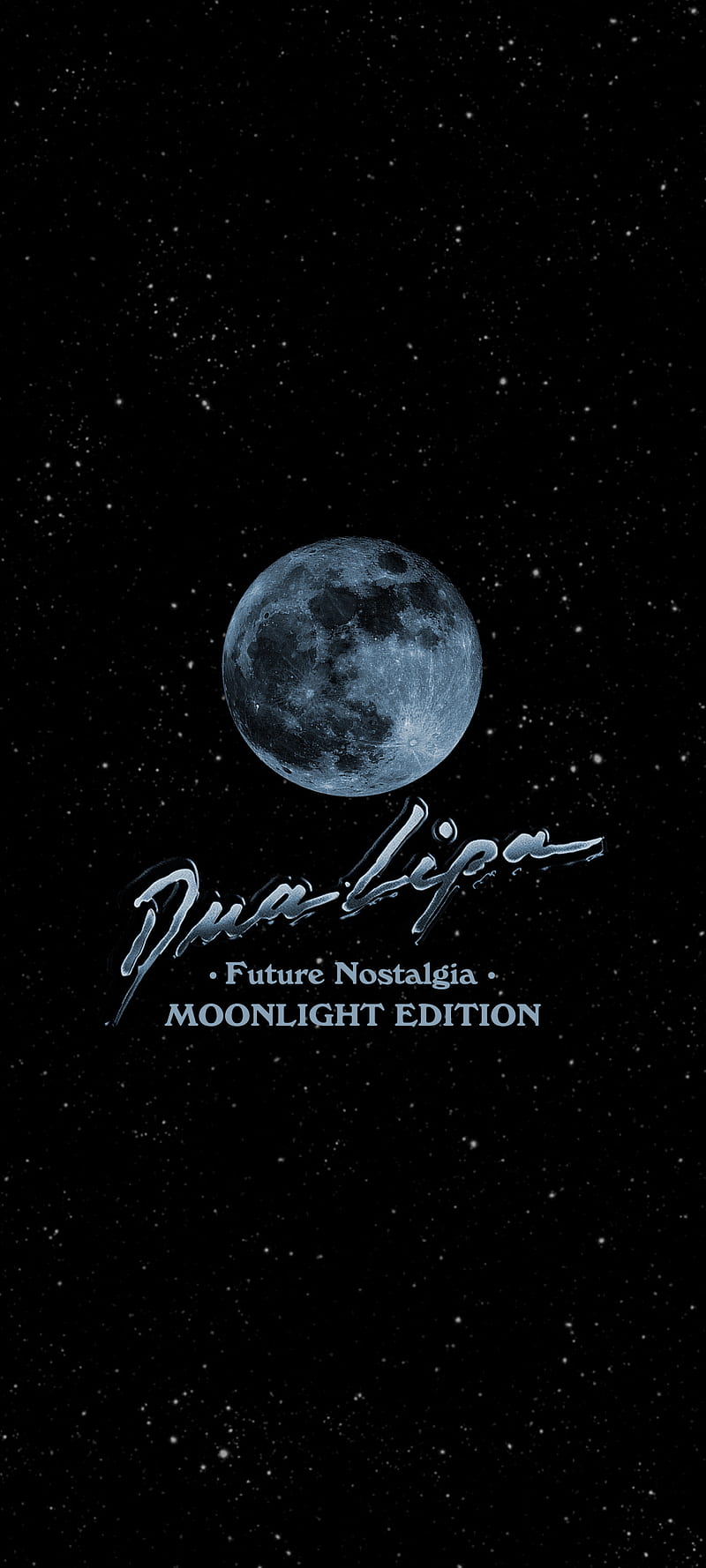 Moonlight Edition, dark, dua, dua lipa, future nostalgia, lipa, moon, music, pop, HD phone wallpaper