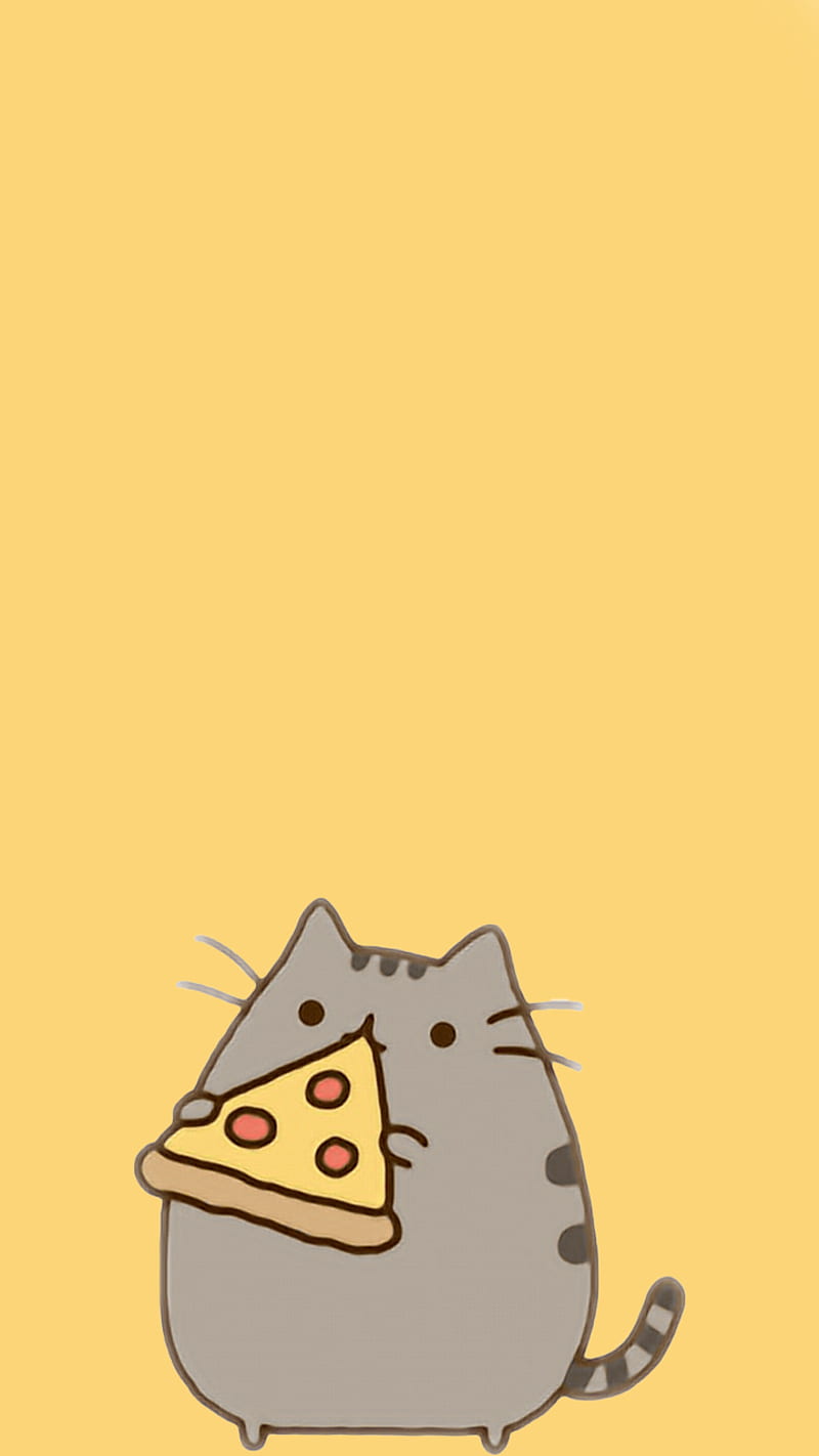 Pizza, cartoon, cat, cute, drawing, gatito, cat, kawaii, kitty, michi, HD  phone wallpaper | Peakpx