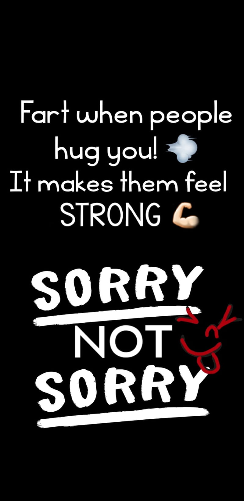 Fart when hugged, hug, sorry, sorry not sorry, strong, HD phone wallpaper