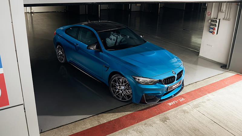 BMW M4 Coupe, 2017, Blue M4, sports cars, German cars, BMW, HD wallpaper