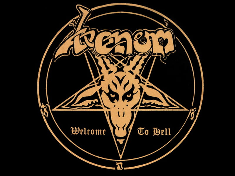 Venom - Welcome to Hell, death, welcome, band, black, hell, metal, logo, goat, heavy, venom, devil, HD wallpaper