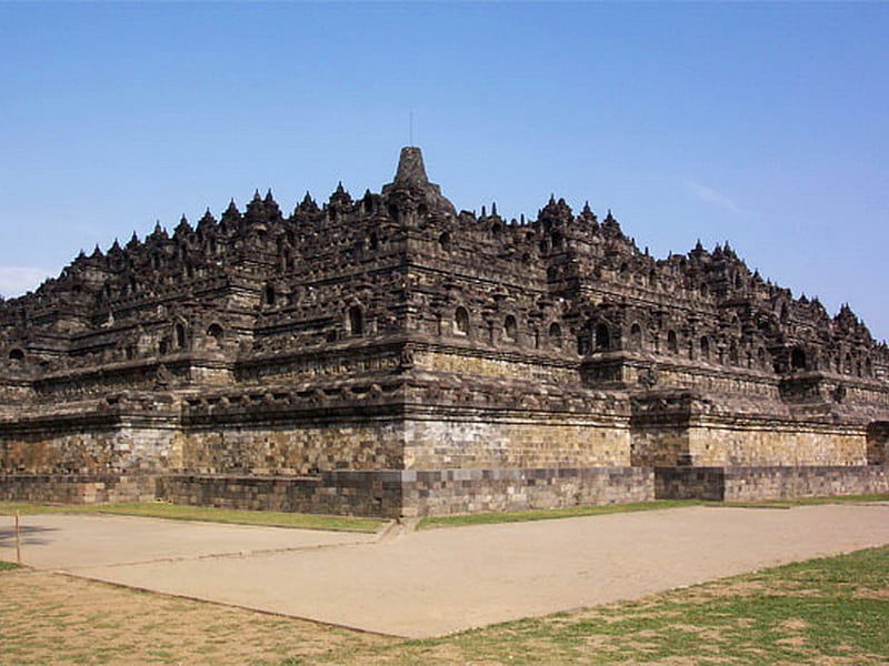 Borobudur, hindu, borobudur, central java, HD wallpaper