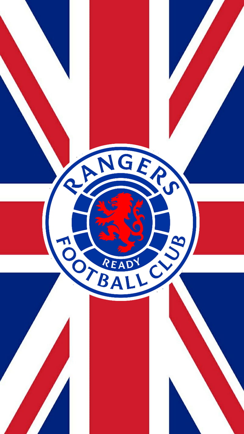 Glasgow Rangers FC, british, flag, football, glasgow rangers, rangers fc, rangers football club, union jack, HD phone wallpaper