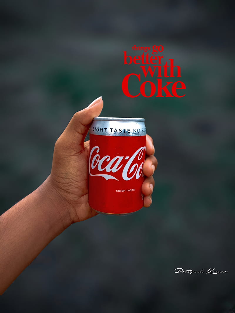 Coke Love, blur, coca cola, cold drinks, HD phone wallpaper