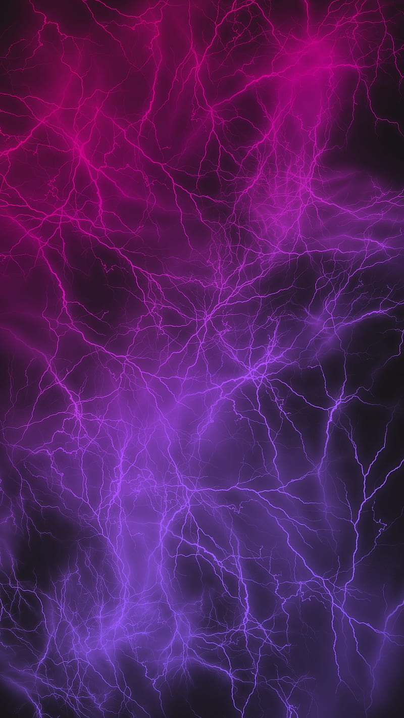 Gradient Lightnings 3, FMYury, Gradient, abstract, black, bright, color, colorful, colors, lightning, lightnings, lights, lines, pattern, pink, purple, red, ultraviolet, violet, HD phone wallpaper