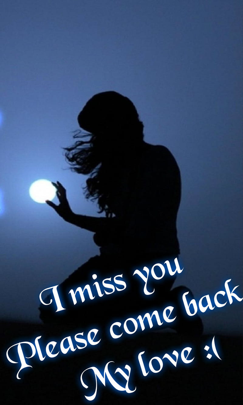 I miss you, alone, come back, girl, my love, please, sad, sad girl, HD phone wallpaper
